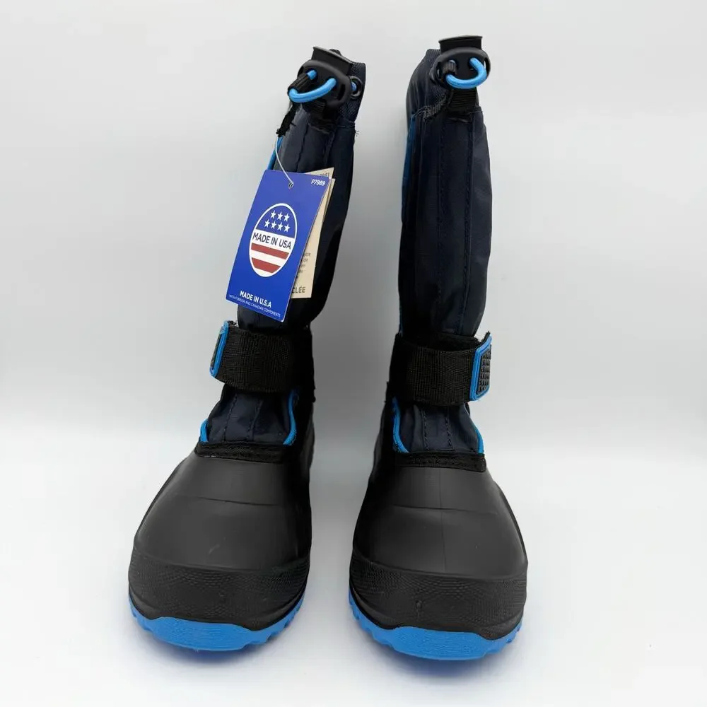 Kamik Kids Snowfall P Winter Boots US 13 EU 31 Blue Black Waterproof NIB